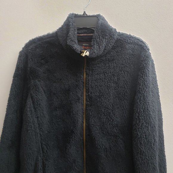 Weatherproof Vintage Navy Faux Fur Full Zip Jacket - Picture 4 of 7